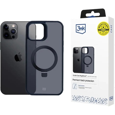 3mk Protection 3mk Smoke Case Mag&Stand за Apple iPhone 12 pro max - черен (5903108597111)
