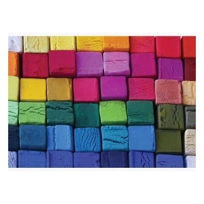 FT7691 Samolepiaca textilní fototapeta Farebné hranoly, rozmery 254cm x 184cm