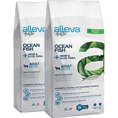 Alleva HOLISTIC кучешка океанска риба възрастен среден и макси 2 x 12 кг