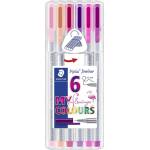 STAEDTLER Fineliner Triplus 0, 3мм Flamingo асорти (6) (334 SB6CS6)