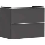 Hansgrohe Xelu Q - Шкафче за умивалник, 63x78x50 см, 2 чекмеджета, матово сиво/матово бяло 54028700 (54028700)