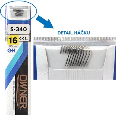 OWNER Návazce na plavanou S-340 vel.16 0,09mm 65cm