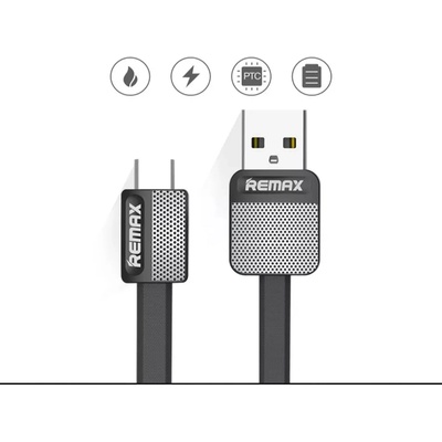 Плосък кабел с метално usb за apple устройства марка remax (zar1s)