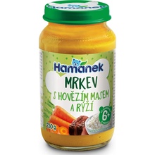 Hamánek Rýže s karotkou a hovězími kousky 230 g