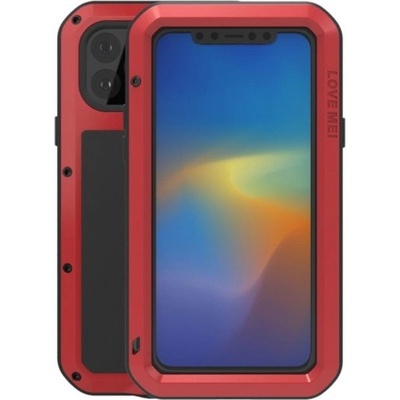 Pouzdro Love Mei extra odolné proti nárazu, vodě a prachu iPhone 11 Pro Max - červené