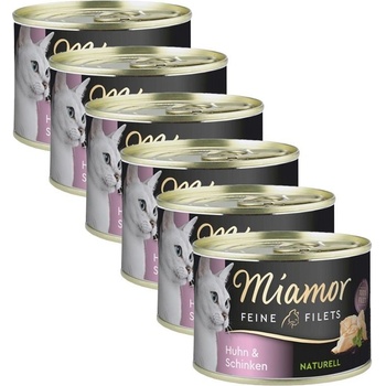 Miamor Feine Filets Naturell kura & šunka 6 x 156 g