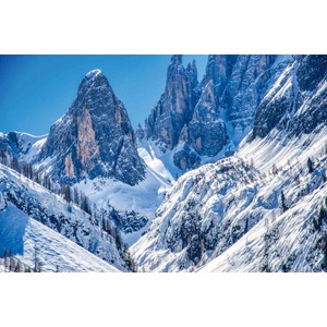 DIMEX ART Флизелинов фототапет планини през зимата 375 x 250 см