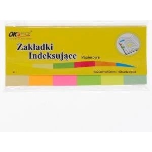 Okoffice Inserts Index. ZI-05 paper 6x40 20mmx50mm