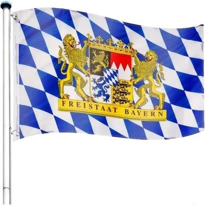 FLAGMASTER® Vlajkový stožár vč. vlajky Bavorsko, 650 cm