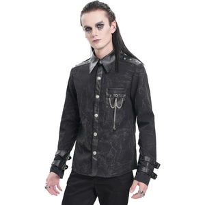 Devil fashion мъжка риза DEVIL FASHION - Black Gothic Punk - SHT125