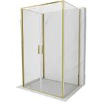Mexen Exo-B Duo 3S душ кабина 3-стенна отваряема 110 x 85 cm, прозрачна, златна (814-110-085-50-00-3S)