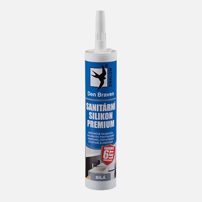 Den Braven Sanitárny silikón PREMIUM kartuša 280 ml biela