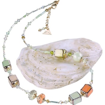 Lampglas Pôvabný náhrdelník soft cube z perál NCU33