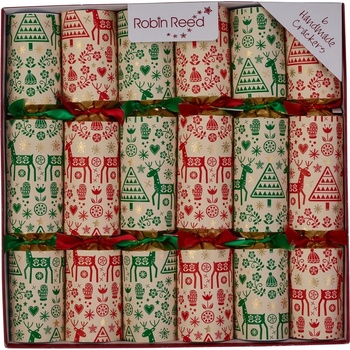 Robin Reed Коледни крекери в комплект от 6 бр. Festive Folklore - Robin Reed (62504)