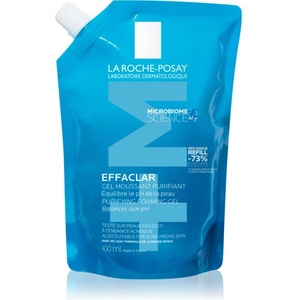 La Roche-Posay Effaclar дълбоко почистващ гел за мазна чувствителна кожа резервен пълнител 400ml