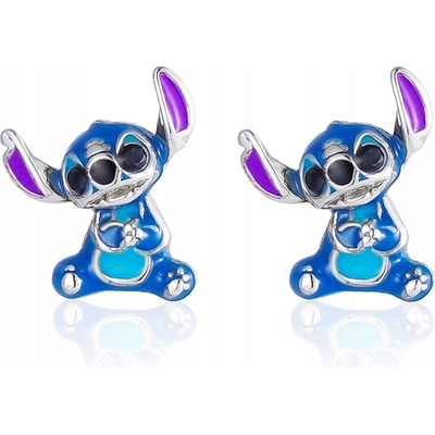 Disney stříbrné peckové náušnice Stitch Lilo & Stitch ES00037SRHL.CS