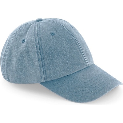 Beechfield B 655 Vintage 6 panelová nízkoprofilová COT530655y1099-vintage lig Denim světlá vintage