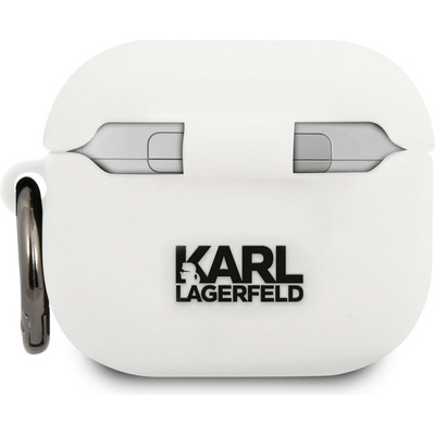 Karl Lagerfeld Choupette Head Silikonové puzdro pre Airpods 3 KLACA3SILCHWH