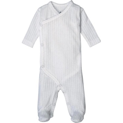 LODGER Novorodenecký overal Jumper Newborn Seersucker Cloud Dancer