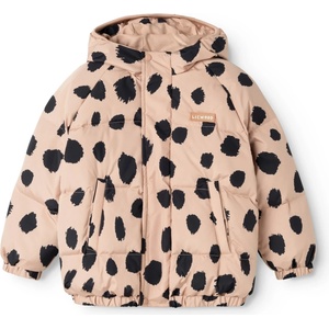 LIEWOOD Детско пухено яке LIEWOOD Kid's Adelina Down Down jacket - Mega Leo Spot / Pale Tuscany - размер 134 (EU) (703-7283-0316)
