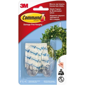 COMMAND ЗАКАЧАЛКА 3m command 2бр m ПРОЗРАЧНА (3530008)