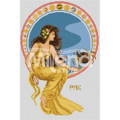 Milena Style Зодия Рак - гоблен със схема конци Ariadna 1: 4