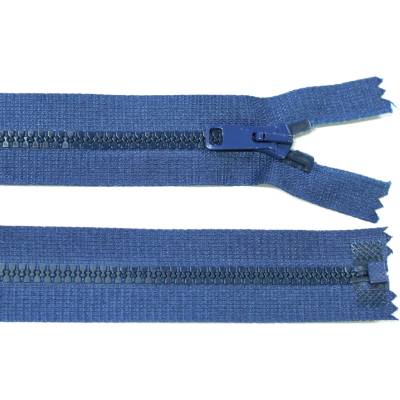 Kostěný zip no.5 rozepínací 85cm bundový color: 620 modrá střední