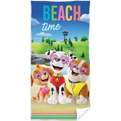 Carbotex Plážová osuška Tlapková patrola Paw Patrol Beach Time 70 x 140 cm