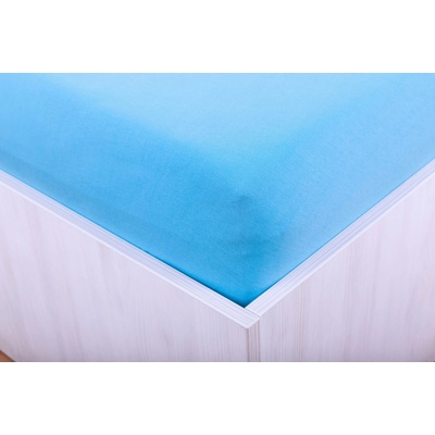 Teptex prostěradlo jersey s lycrou modré 140x200