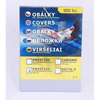 Obálka PRESTIGE A4 Transp. 200mic/100ks