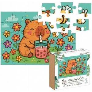 McQ by Alexander McQueen -Milliwood Classic Jigsaw Puzzle 30 pcs- CAPYBARA / Capybara FSC MIX CREDIT DNV-COC-002721