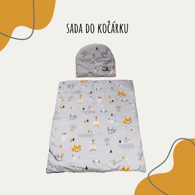 Děláme do plen Sada deka a polštářek Indiánská
