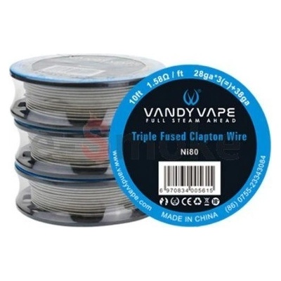 Vandy Vape Triple Fused Clapton Ni80 28ga*3+38ga
