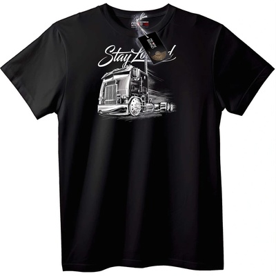 NOONEBRAND Тениска Stay Low Камион - 2XL, Black
