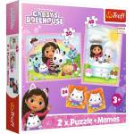 Trefl - Puzzle 2v1 Gabi with her feline friend + pexeso - 1 - 39 piese