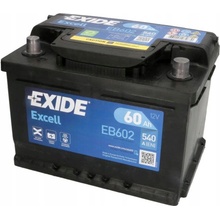 Exide Excell 12V 60Ah 540A EB602