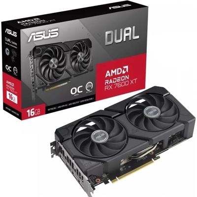 ASUS AMD Radeon RX 7600 XT DUAL OC 16GB GDDR6 (DUAL-RX7600XT-O16G)