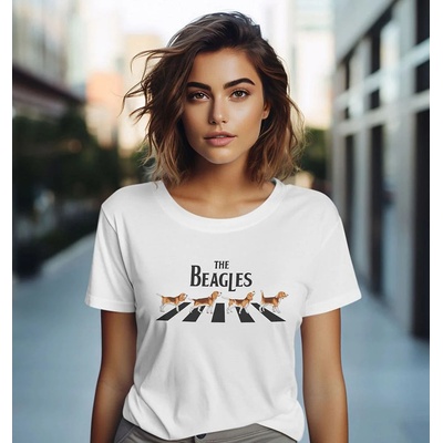 Bullshirt.sk Dámske tričko The Beagles Biela