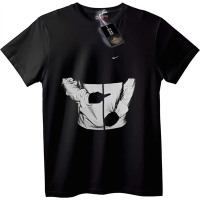 NOONEBRAND Тениска Nike Сочещ графика - XS, Black