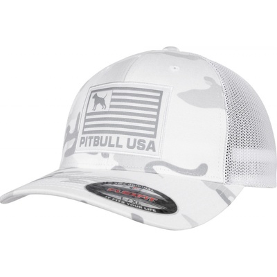 PitBull West Coast MESH full cap PITBULL USA bílá