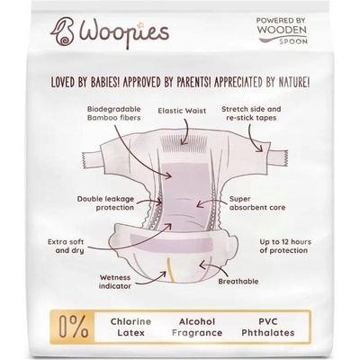 WoodenSpoon Woopies EKO MEDIUM 9-14 kg 30 ks