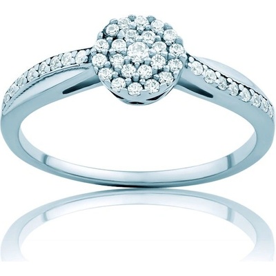 Savicki zásnubní prsten bílé zlato diamanty PI B D 00117