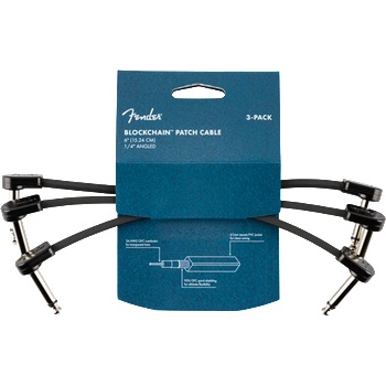 Image 1 of Fender Blockchain Patch Cables 15 cm A-A 3-pack