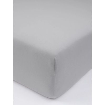 MKLozkoviny.sk Jersey plachta s elastanom Deluxe svetlosivá 90x200