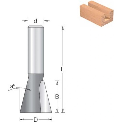 DIMAR Fréza stopková 12.7x12.7 - 1040045