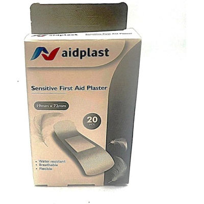 Aidplast senzitivní náplast 1,9x7,2 cm 20 ks