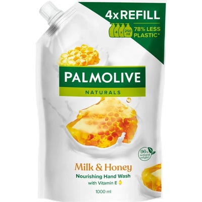 Palmolive tekuté mýdlo na ruce Naturals Milk & Honey náhradní náplň 1000 ml