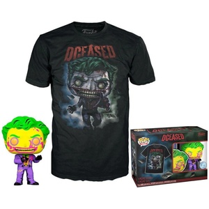 Funko Pop! Comic Cover Dc The Joker Blacklight & T Shirt S