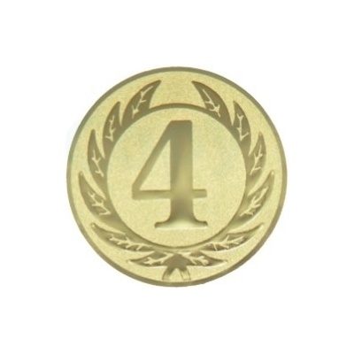 Kovový emblém 4. místo 097