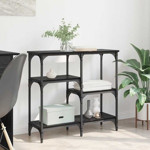 vidaXL Конзолна маса Черния дъб 80 x 29 x 75 см Инженерна дървесина (882213)